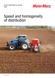 In-line seed drills for cereals MSD